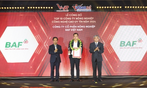 BAF Việt Nam: Top 10 doanh nghiệp nông nghiệp công nghệ cao 2024