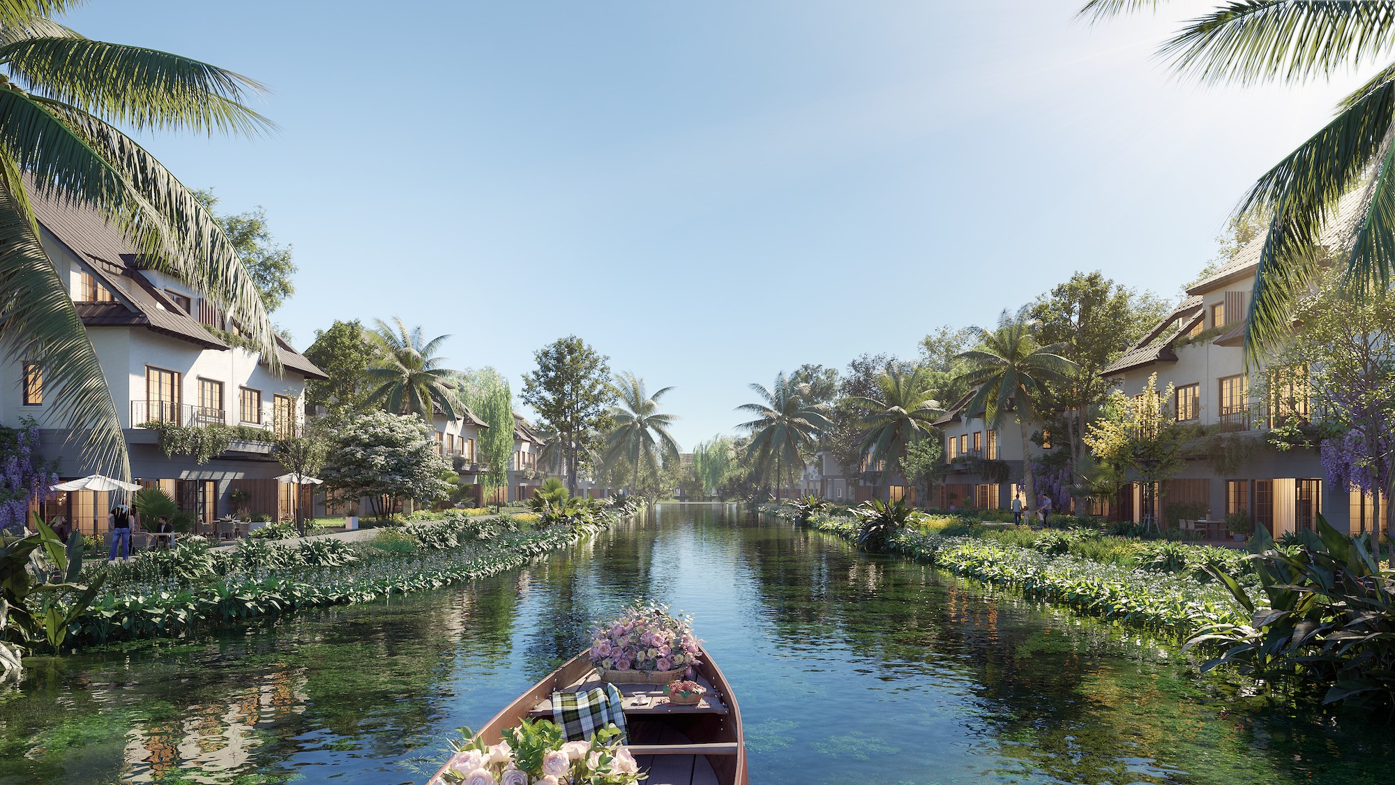 Central Park có 4.5ha mặt nước bao quanh.