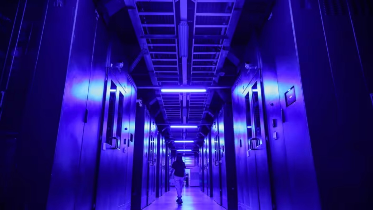Một trung tâm dữ liệu của Tencent. Phần lớn ngành công nghiệp trung tâm dữ liệu đang hướng tới năng lượng không carbon trước thập kỷ tới. Ảnh: Yusuke Hinata.