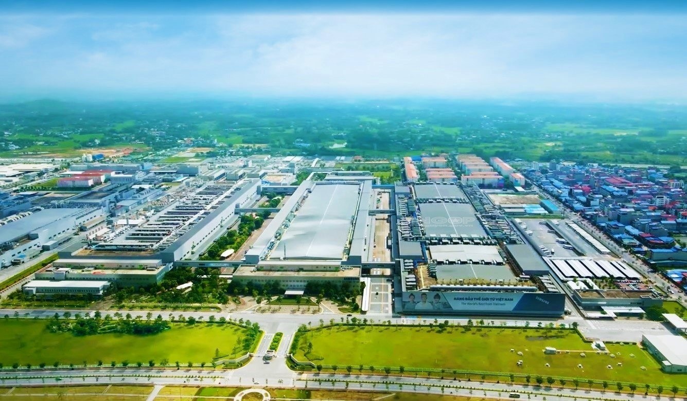Khu công nghiệp Yên Bình được Samsung đặt nhà máy sản xuất điện thoại lớn nhất thế giới với tổng mức đầu tư lên tới 7,5 tỷ USD.
