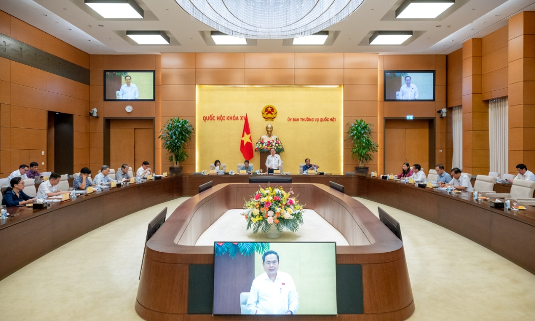 Chủ tịch Quốc hội Trần Thanh Mẫn chủ trì cuộc họp với các cơ quan để rà soát công tác chuẩn bị cho phiên chất vấn và trả lời chất vấn tại Phiên họp thứ 36 của Ủy ban Thường vụ Quốc hội.