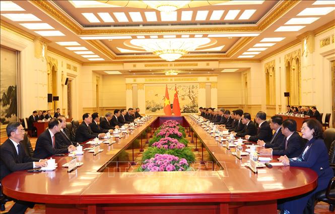 Quang cảnh cuộc hội kiến - Ảnh: TTXVN