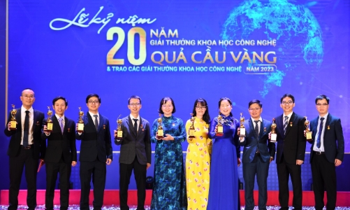 Tôn vinh các tài năng trẻ có thành tích xuất sắc về khoa học công nghệ trong 5 lĩnh vực