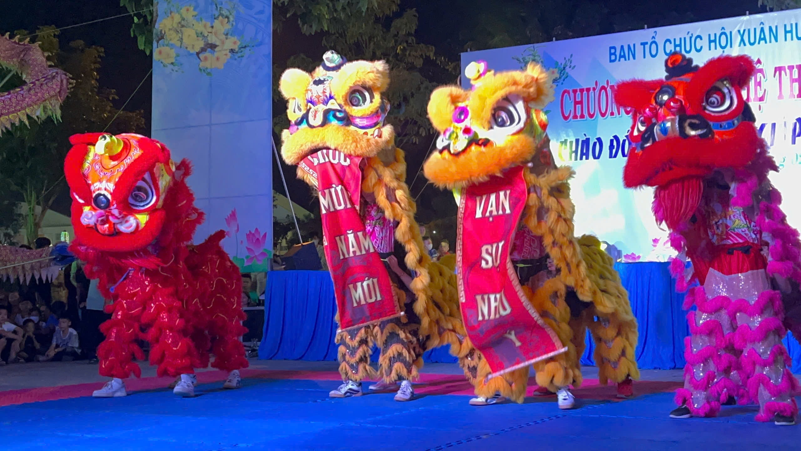 Nghệ thuật Lân Sư Rồng với các động tác, điệu múa đẹp mắt, thường được biểu diễn trong các lễ hội, Tết Nguyên đán, Tết Trung thu.
