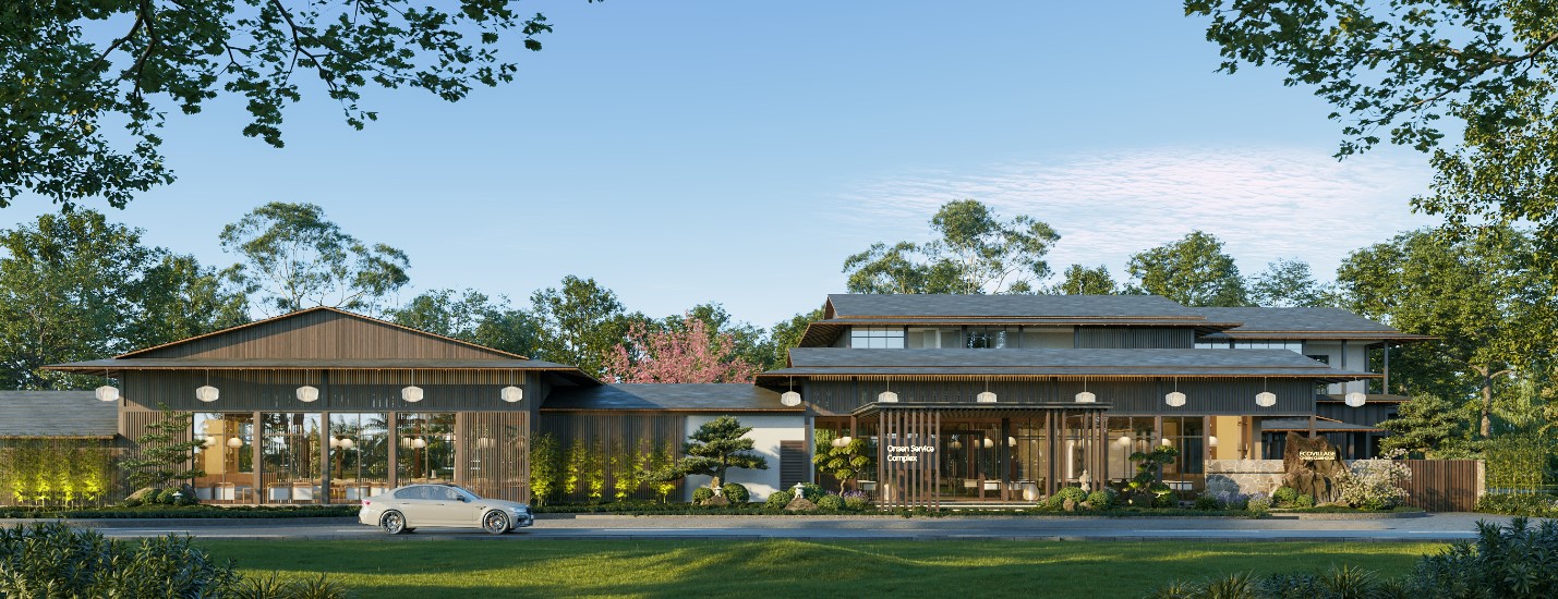 Onsen clubhouse nằm giữa thiên nhiên tại Ecovillage Saigon River.