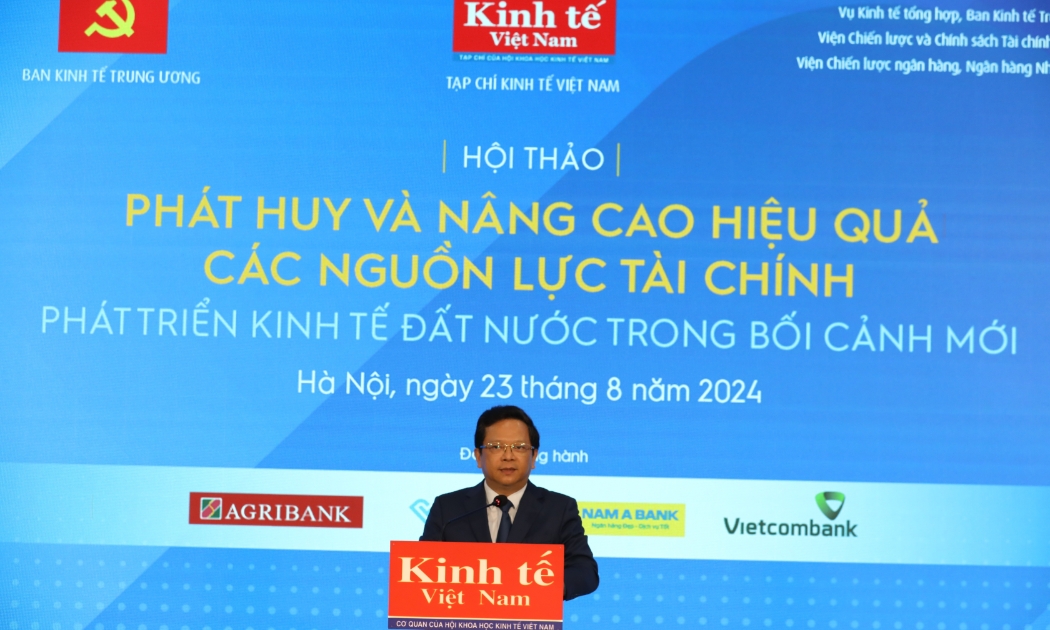 TS. Nguyễn Đức Hiển, Phó Trưởng Ban Kinh tế Trung ương, phát biểu tại hội thảo. Ảnh: Việt Dũng