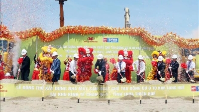 Construction of $260 mln automotive engine plant kicks off in Thua Thien-Hue 