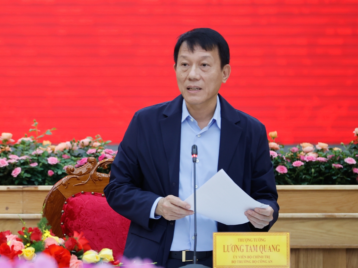 Bộ trưởng Bộ Công an Lương Tam Quang cho biết, Chính phủ tổ chức hội nghị nhằm tháo gỡ khó khăn, vướng mắc, điểm nghẽn, khơi thông mọi nguồn lực phát triển đối với Tây Nguyên và bảo đảm an ninh, trật tự vùng Tây Nguyên - Ảnh: VGP