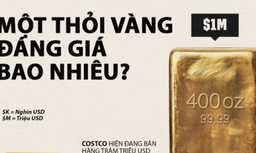 Một thỏi vàng trị giá bao nhiêu?