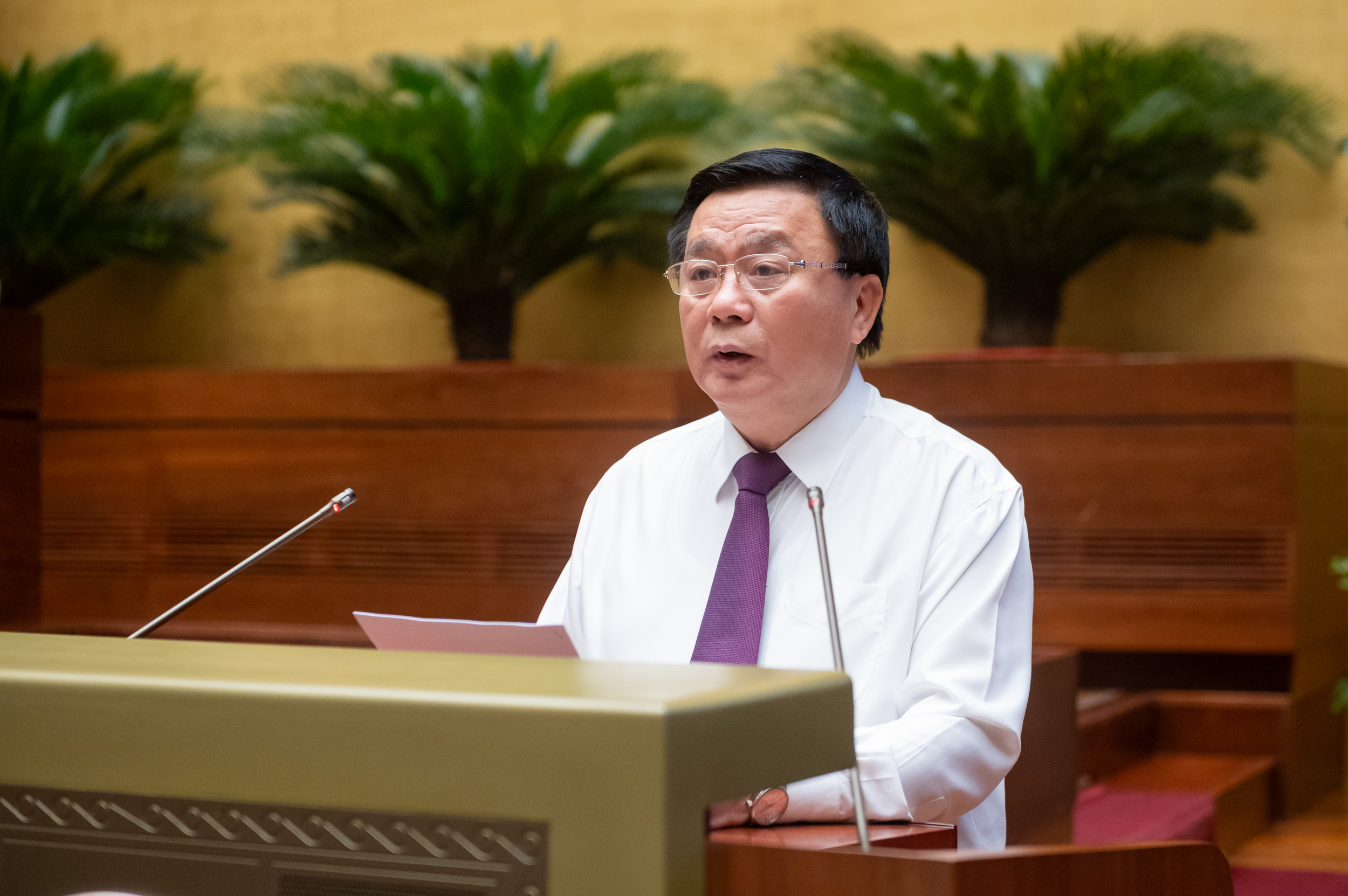  GS.TS. Nguyễn Xuân Thắng, Giám đốc Học viện Chính trị quốc gia Hồ Chí Minh, Chủ tịch Hội đồng Lý luận Trung ương phát biểu khai mạc và đề dẫn hội thảo.
