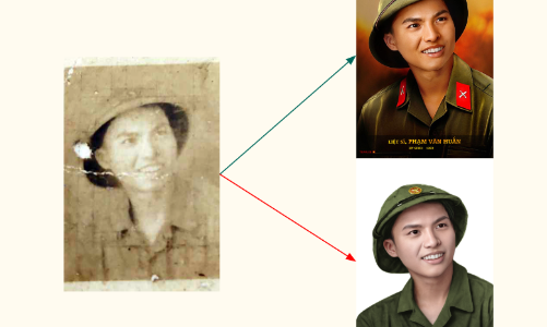 Ứng dụng công nghệ AI để phục dựng ảnh liệt sỹ