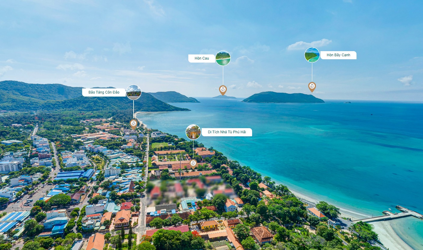 Bản đồ 3D 3600 Du lịch Côn Đảo thể hiện đầy đủ góc nhìn từ tổng quan cho đến chi tiết những địa danh đặc sắc nhất.