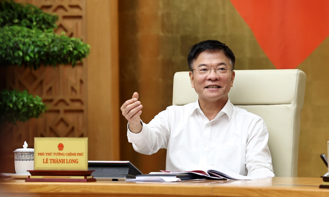Phó Thủ tướng Lê Thành Long tại cuộc họp. Ảnh: VGP