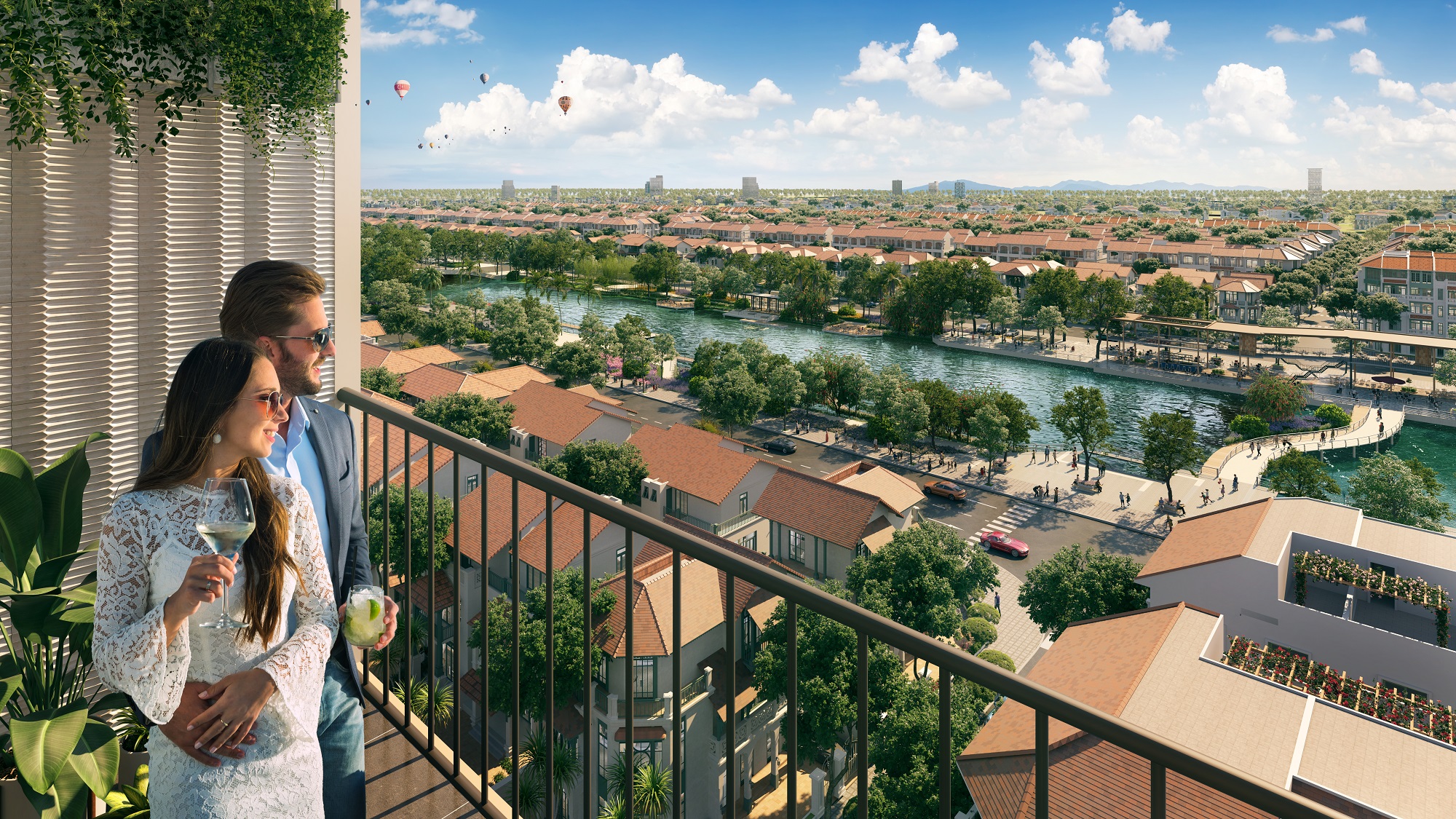 Art Residence nằm tại vị trí đắc địa và hưởng trọn cảnh quan thiên nhiên của khu vực. Ảnh phối cảnh minh họa.