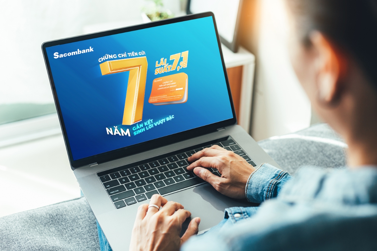 Chứng chỉ tiền gửi của Sacombank mang đến thêm một kênh đầu tư dài hạn an toàn.