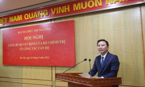 Bí thư Thanh Hóa làm Phó Ban Tổ chức Trung ương