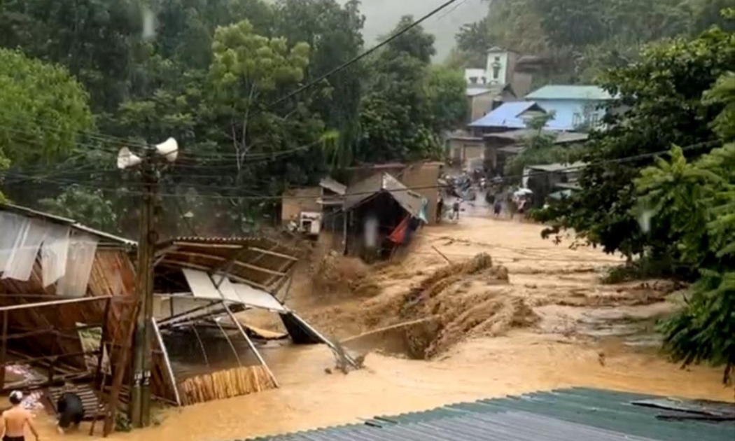 Lũ quét xảy ra tại suối Pu, xã Thành Sơn, huyện Quan Hóa, tỉnh Thanh Hóa thời điểm cuối tháng 7 vừa qua. 