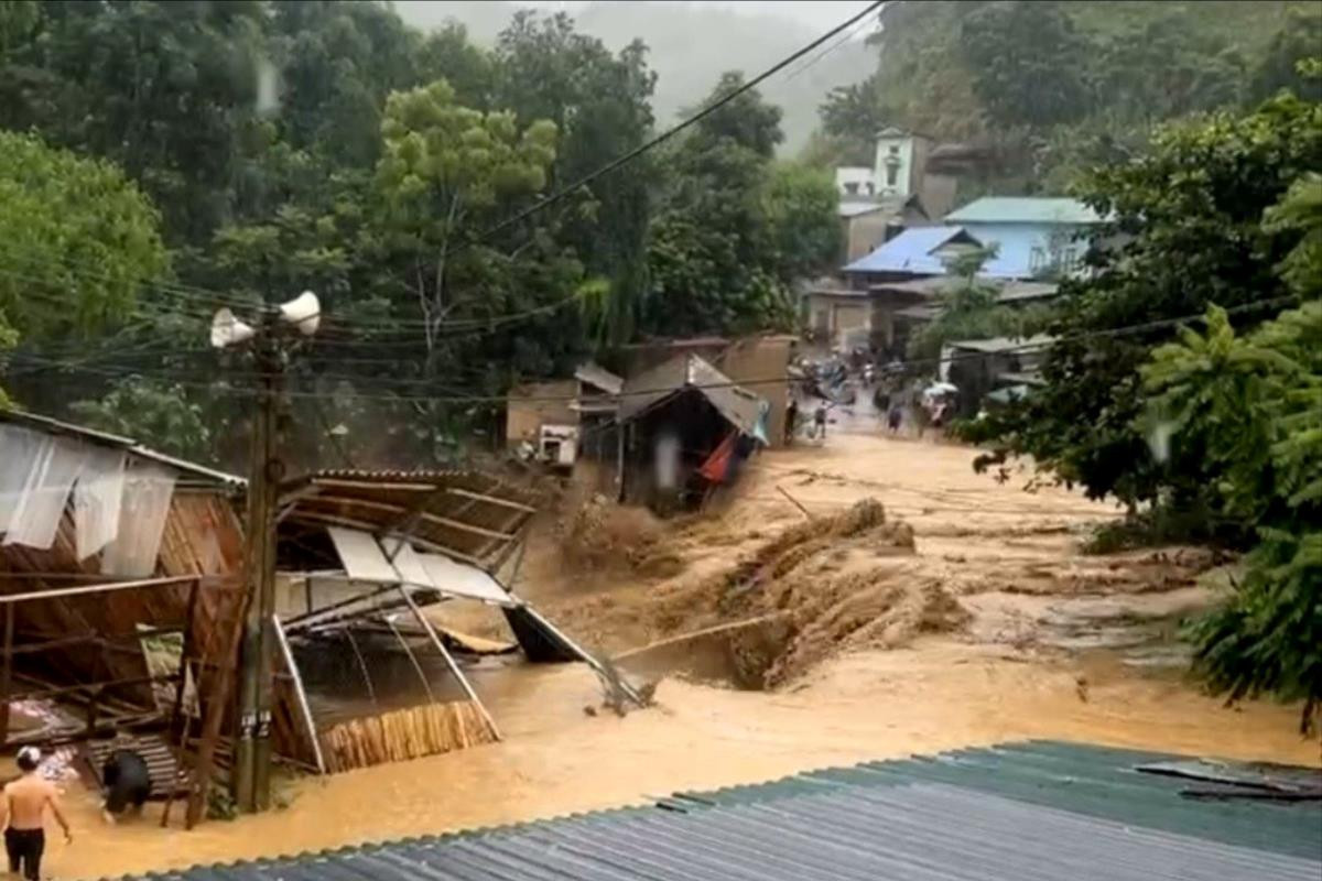 Lũ quét xảy ra tại suối Pu, xã Thành Sơn, huyện Quan Hóa, tỉnh Thanh Hóa thời điểm cuối tháng 7 vừa qua. 