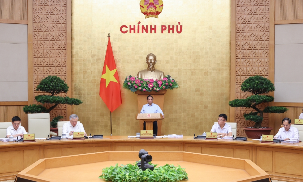 Thủ tướng Phạm Minh Chính phát biểu tại phiên họp. Ảnh: VGP.