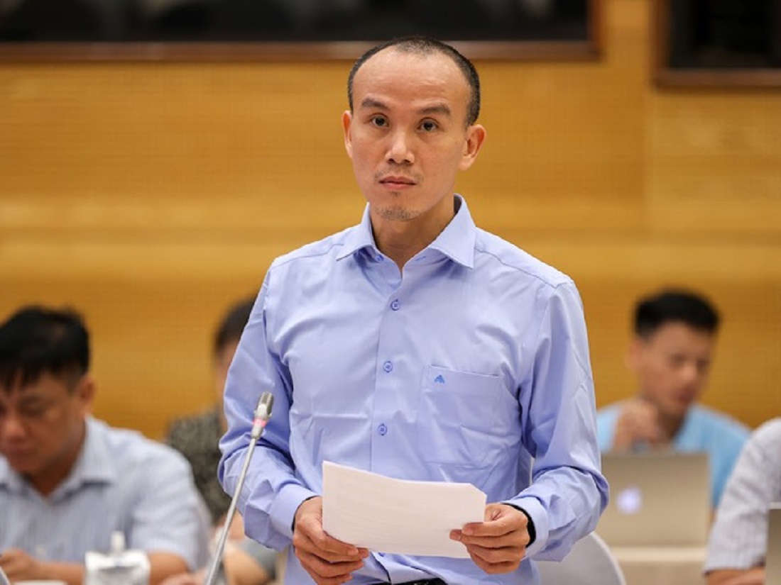 Ông Hoàng Phúc Lâm cung cấp một số thông tin về cơn bão số 3 tại buổi họp báo Chính phủ thường kỳ tháng 8/2024.