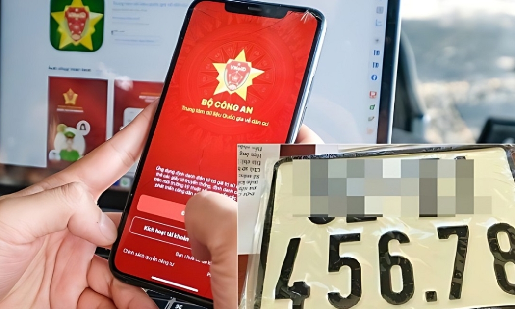 Từ ngày 1/8/2024, Bộ Công an triển khai đăng ký xe lần đầu toàn trình trên Cổng dịch vụ công Quốc gia và ứng dụng VNeID. Ảnh minh họa.