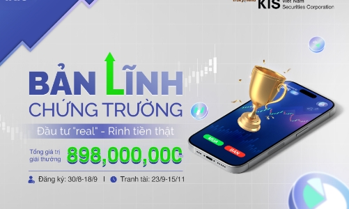 “Bản lĩnh Chứng trường” do Chứng khoán KIS tổ chức có tổng giải thưởng lên tới gần 1 tỷ đồng