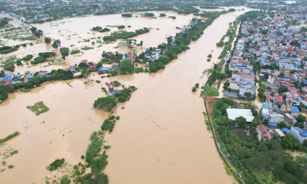 Thành phố Thái Nguyên đang bị ngập 17 phường.