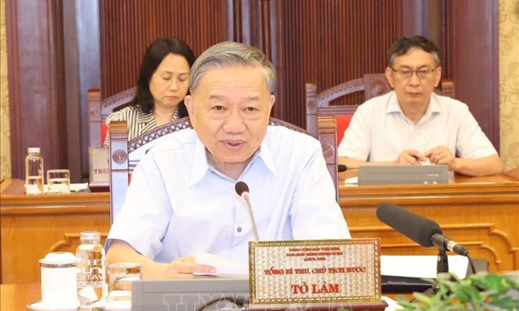 Tổng Bí thư, Chủ tịch nước Tô Lâm chủ trì cuộc họp - Ảnh: TTXVN