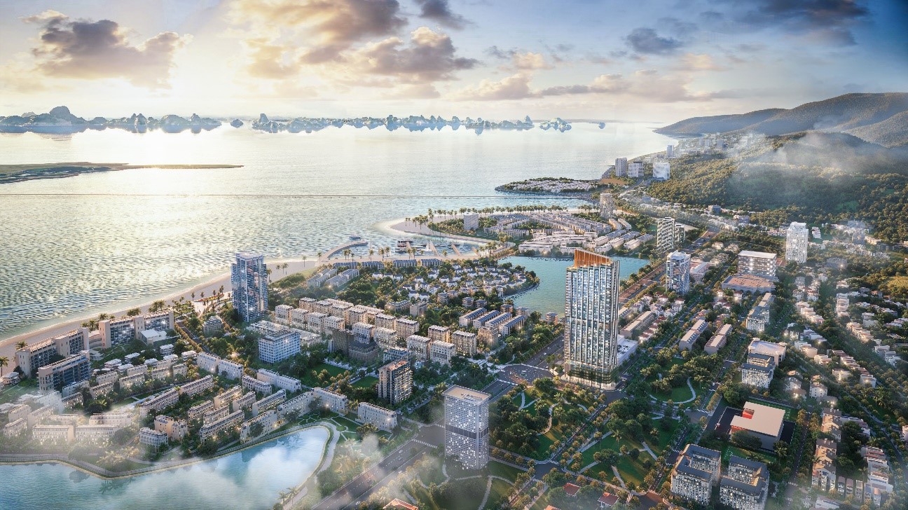 Được quy hoạch thành trung tâm của khu du lịch Bãi Cháy, khu phức hợp Halong Marina có tổng quy mô 248ha, trải dài trên 3,8km đường biển.