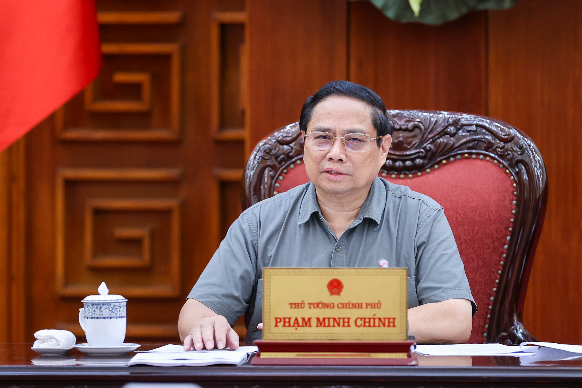 Thủ tướng Chính phủ Phạm Minh Chính chủ trì phiên họp - Ảnh: VGP