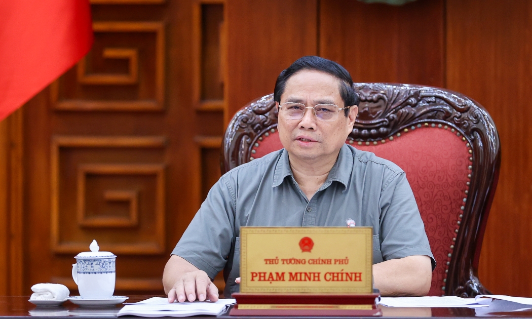 Thủ tướng Chính phủ Phạm Minh Chính chủ trì phiên họp - Ảnh: VGP