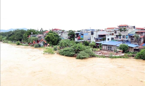 Thái Nguyên tiếp tục cho học sinh nghỉ học để tránh lũ