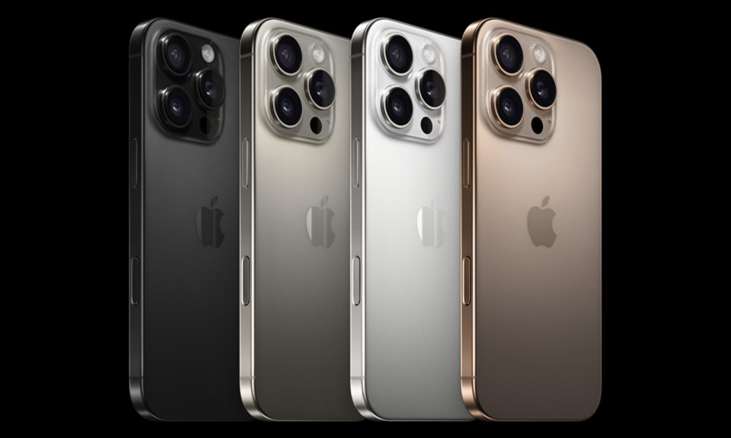 iPhone 16 Pro và iPhone 16 Pro Max sẽ có 4 màu: đen, tự nhiên, trắng và titan sa mạc với kích thước màn hình lần lượt là 6.3 inches và 6.9 inch, lớn nhất từ trước đến nay. 