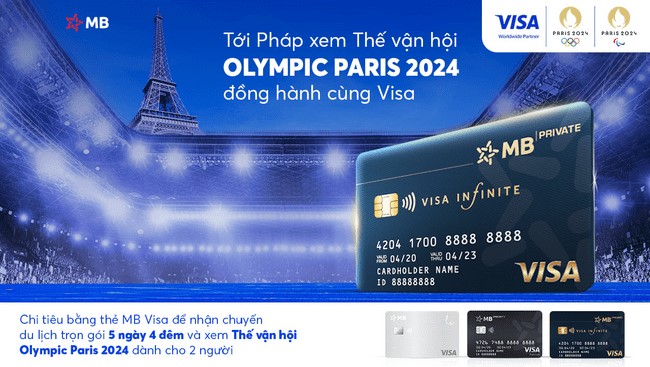 MB l&agrave; ng&acirc;n h&agrave;ng đầu ti&ecirc;n triển khai chương tr&igrave;nh &ldquo;Olympic Paris 2024&rdquo; tại thị trường Việt Nam.