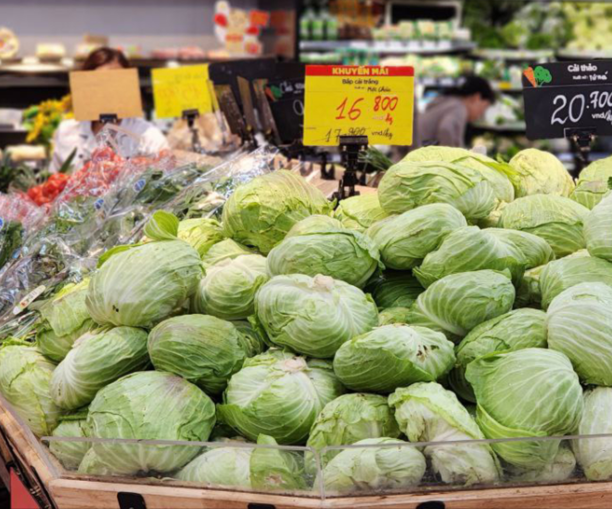 Hệ thống siêu thị GO!, Big C thuộc Central Retail Việt Nam cũng đã tăng 100% sản lượng cung ứng rau củ các loại so với ngày thường.