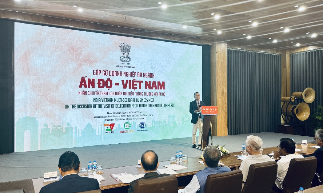 Sự kiện Giao lưu Doanh nghiệp đa ngành Ấn Độ - Việt Nam. Ảnh: Tuấn Dũng