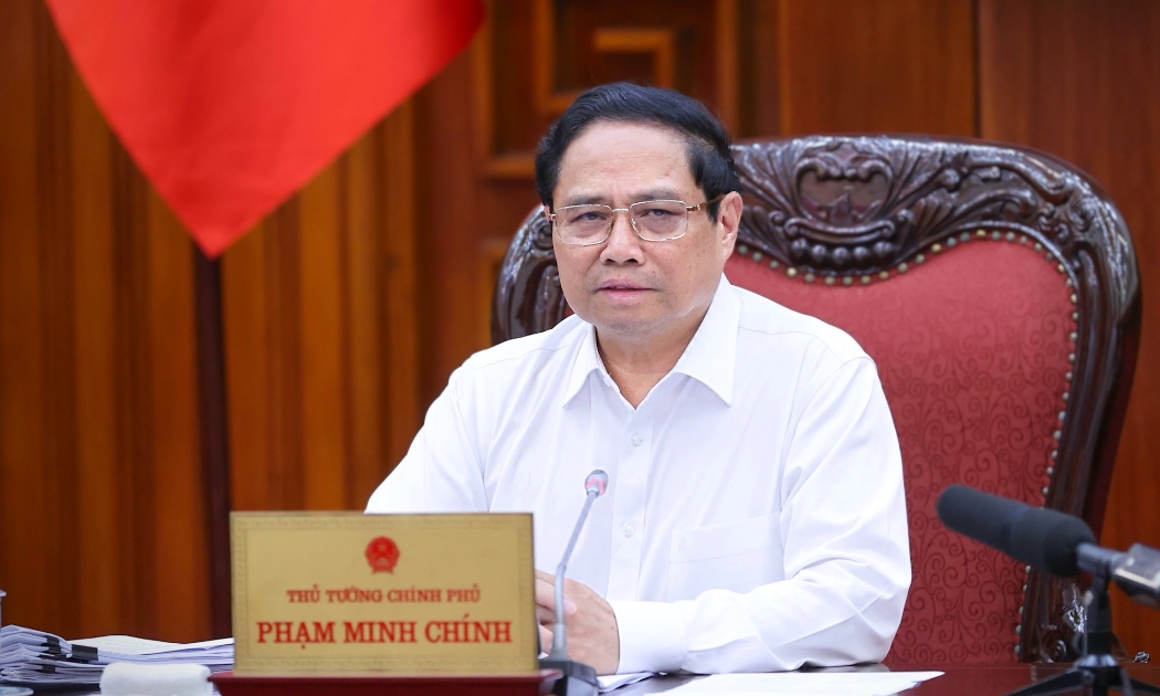 Thủ tướng Chính phủ Phạm Minh Chính chủ trì cuộc họp - Ảnh: VGP