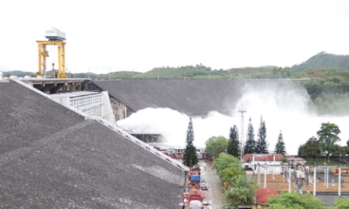 Lưu lượng nước về hồ đang giảm dần, Thủy điện Thác Bà vẫn an toàn