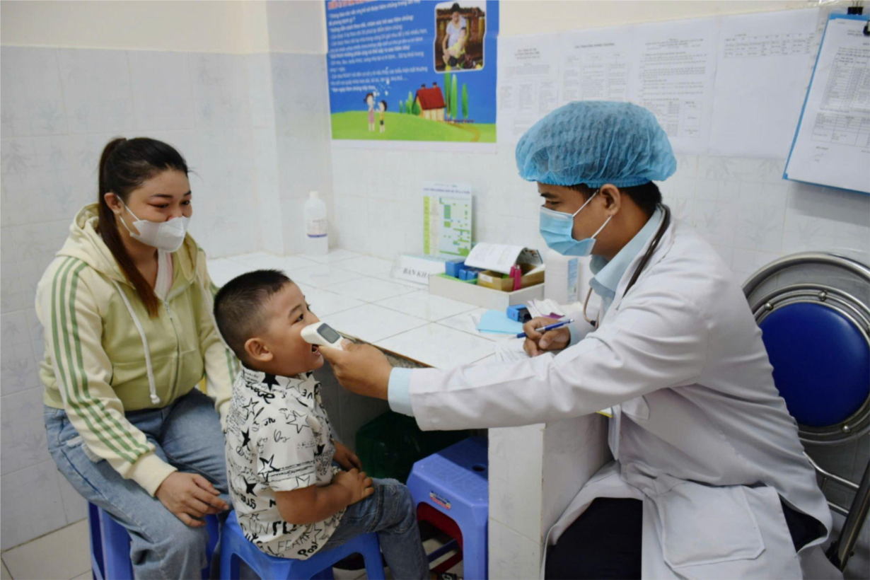Trẻ em TP. HCM được tiêm vaccine sởi. Ảnh: Sở Y tế TP. HCM.