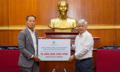 Nhà sáng lập Ecopark ủng hộ 20 tỷ đồng chung tay cùng đồng bào vượt qua bão lũ