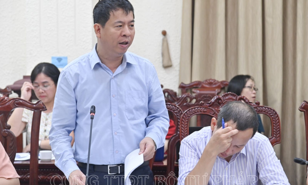 Đại diện Bộ Tài chính. Ảnh: MOJ.