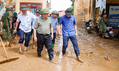 Thủ tướng Phạm Minh Chính tới Yên Bái chỉ đạo ứng phó, khắc phục hậu quả mưa lũ, thiên tai