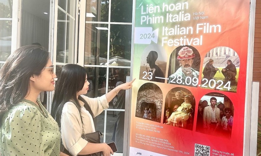 Liên hoan phim Italia 2024 sẽ diễn ra tại Trung tâm Chiếu phim Quốc gia, Hà Nội vào lúc 19h30 hàng ngày từ 23 - 28/9/2024.