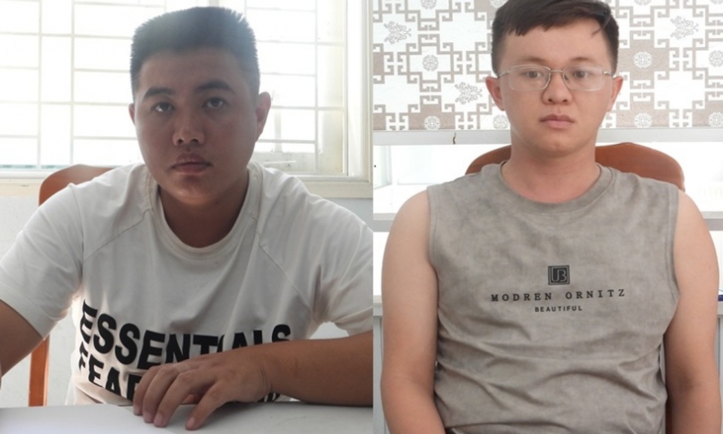 Hai đối tượng Cao Thanh Hiếu và Mai Văn Quốc - Ảnh: Công an Đà Nẵng.