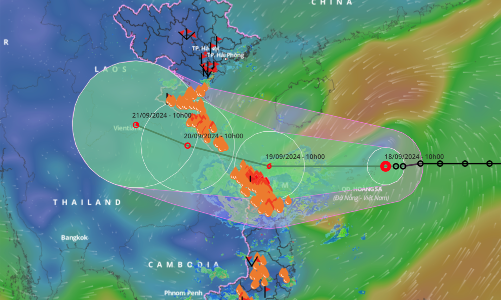 Bão số 4 không mạnh nhưng lượng mưa rất lớn, nguy cơ gây ngập lụt tại các tỉnh miền Trung