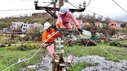Power supply resumed for 99% of typhoon-affected customers