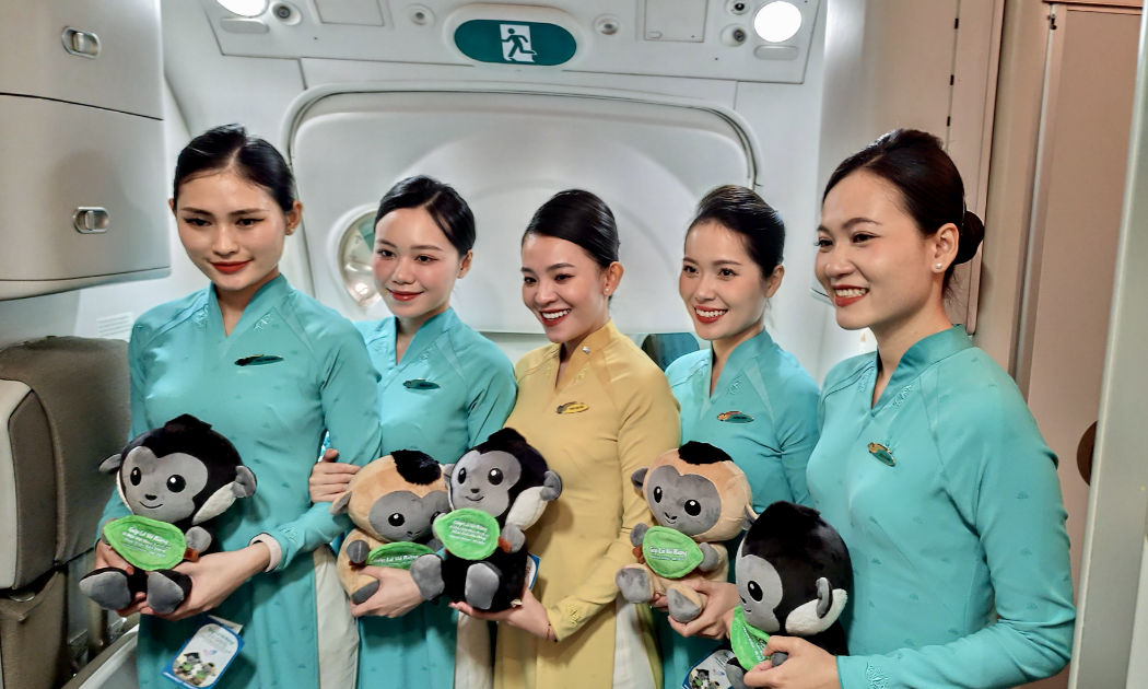Thông qua hoạt động này, Vietnam Airlines mong muốn lan tỏa thông điệp bảo vệ môi trường và các loài động vật quý hiếm.