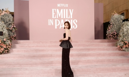 Nữ diễn viên Lily Collins trong vai Emily Cooper của loạt phim. Ảnh: Getty Images.