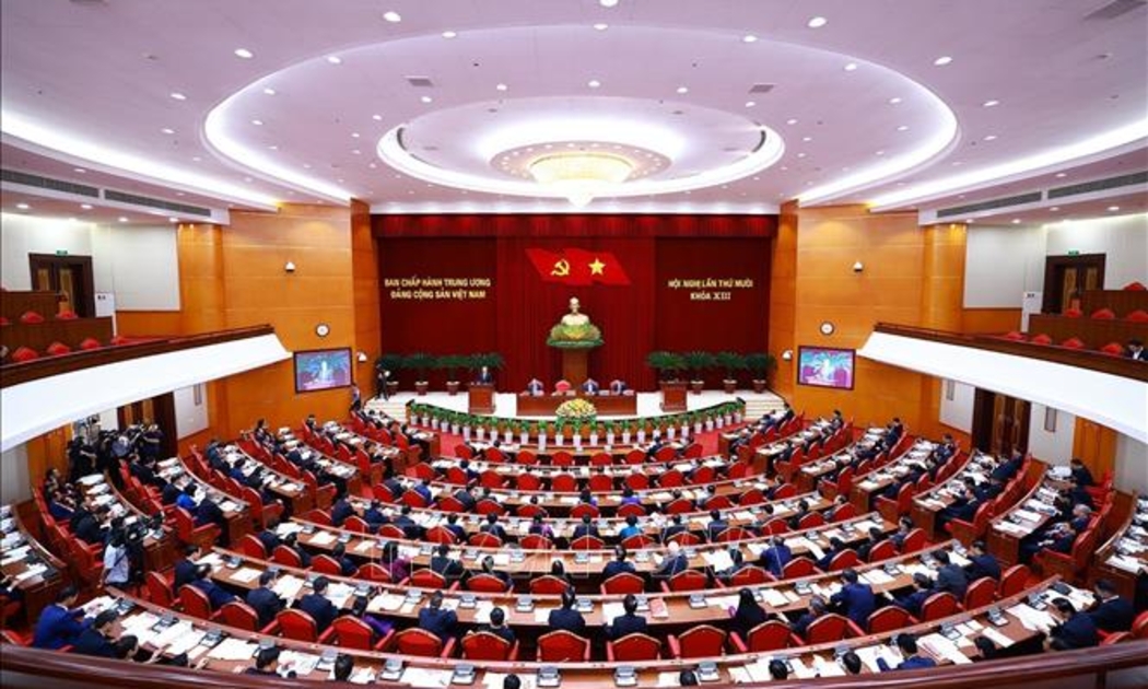 Hội nghị Trung ương 10 khoá XIII - Ảnh: Baochinhphu