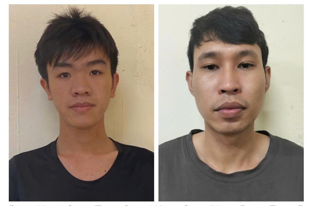 Đối tượng Nguyễn Ngọc Hùng và đối tượng Trần Văn Đức. Ảnh: Cổng thông tin điện tử Bộ Công an.